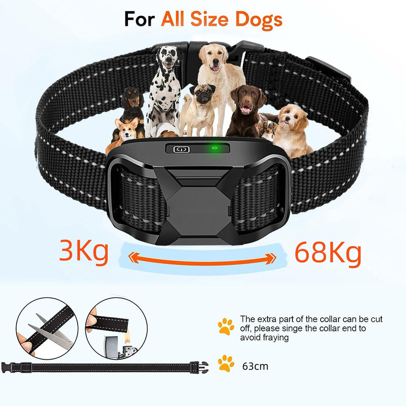 Barktec No-Shock Remote Training Collar with Beep Ultra-Strong Vibration Boost