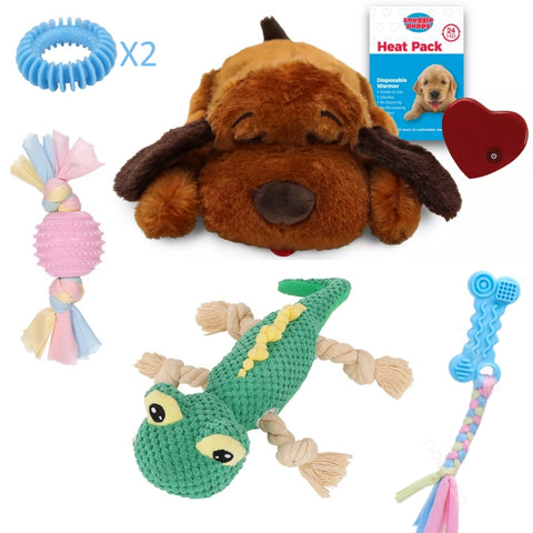 Puppy Toy Set - For Teething, Training, Play & Comfort