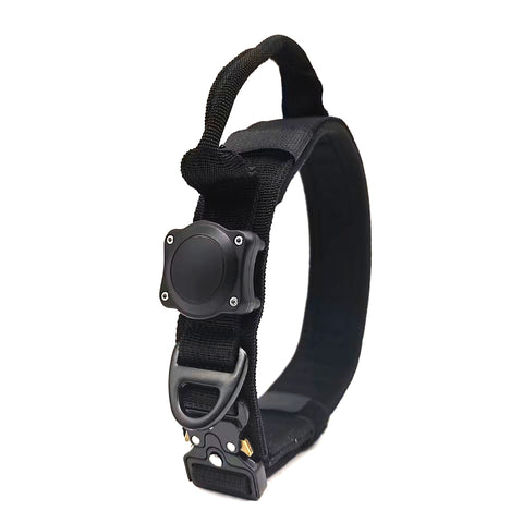 nylon black dog collar with buckle