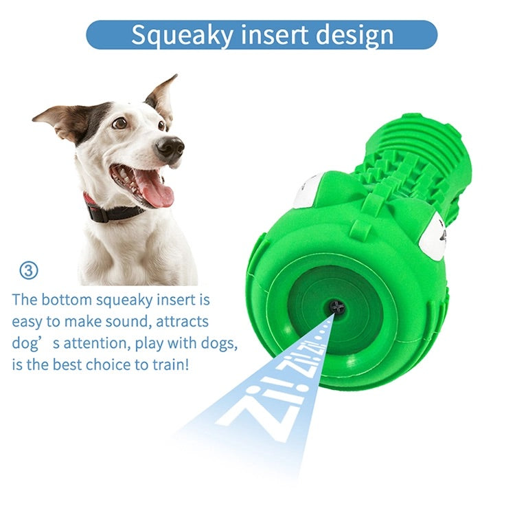 Crocodile Dog Chew Toy featuring a built-in squeaker - Adds sound stimulation to keep dogs interested and entertained