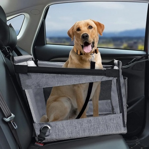 Dog car booster seat with safety leash ensures comfort and security for small to medium dogs during dog travels from Australia to other places