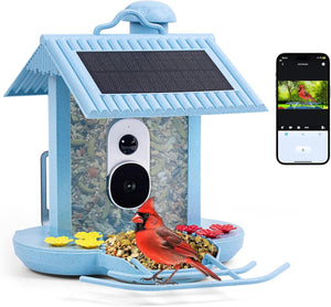 Solar Smart Bird Feeder with Wifi Camera APP Control and Night Vision